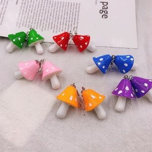 Mushroom earrings